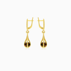 Pendientes colgantes de granate atrapado