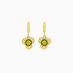 Boucles d’oreilles fleurs Blooming en Moldavite