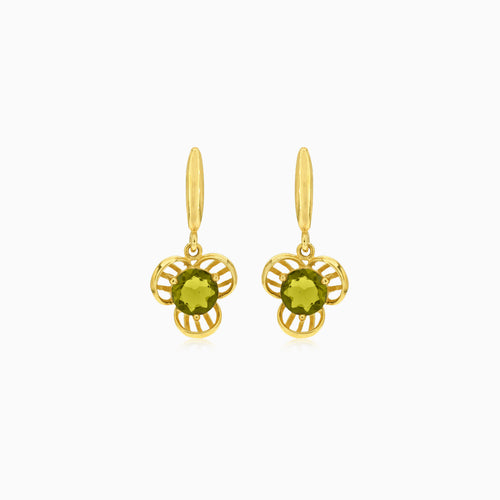 Boucles d’oreilles fleurs Blooming en Moldavite