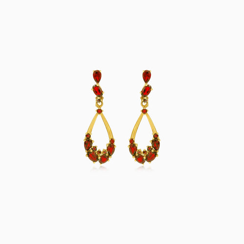 Élégance intemporelle du grenat en or 14 carats