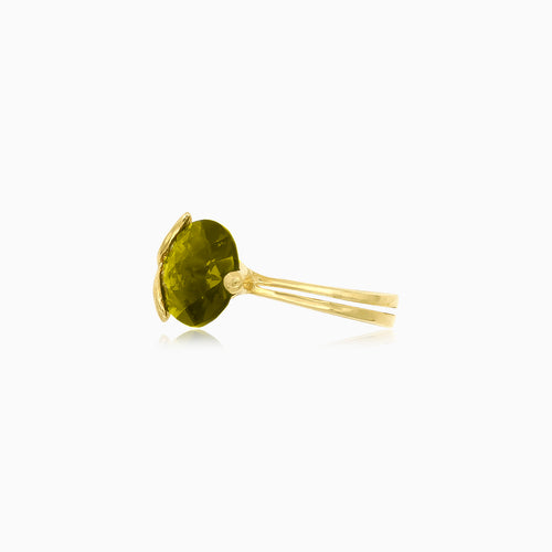 Élégance moldavite en or jaune