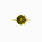 Élégance moldavite en or jaune