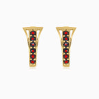 Graceful adornment stylish 14kt earrings