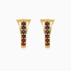 Graceful adornment stylish 14kt earrings