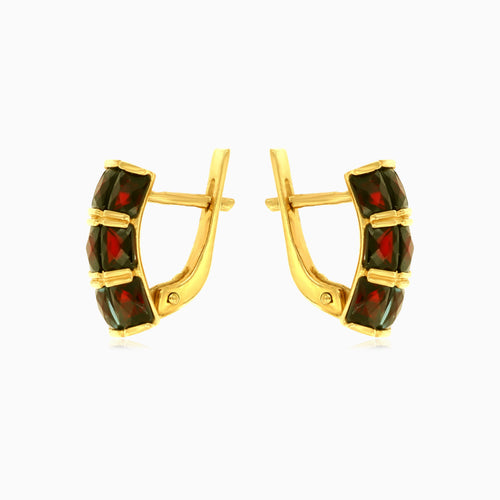 Pendants en or triple radiance