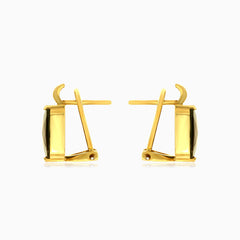 Tropfenohrringe mit markanter Geometrie