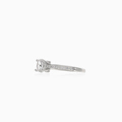 Bague en argent scintillante pour femme