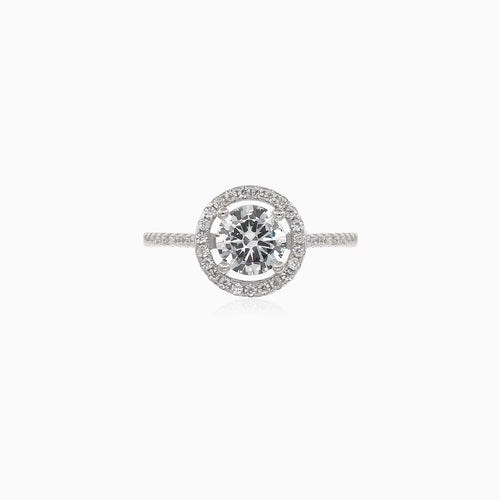Bague en zircon cubique prong set femme