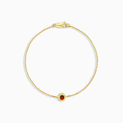 Bracelet chaîne élégant en grenat