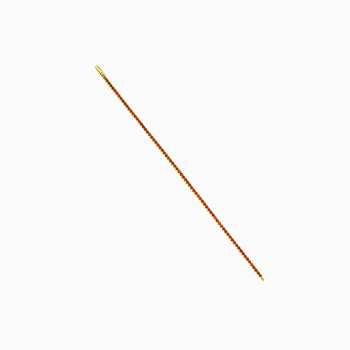 Bracelet élégant avec grenat taille ronde