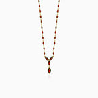 Marquise garnet necklace