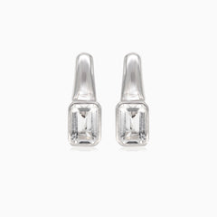 Pendientes de plata con cristal