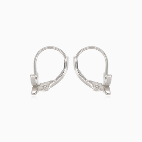 Boucles d’oreilles pendantes en argent avec papillons