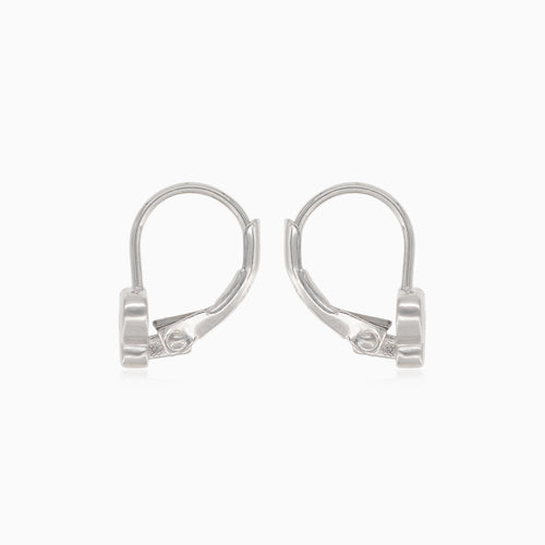Boucles d’oreilles pendantes en argent avec papillon