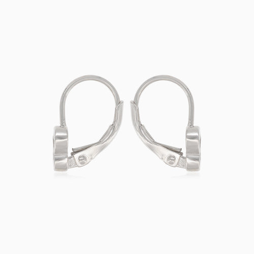 Boucles d’oreilles pendantes en argent avec papillon et zirconiums cubiques