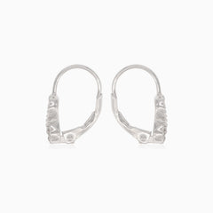 Stříbrné kapkovité náušnice se symbolem nekonečna