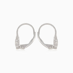 Malé stříbrné květinové náušnice