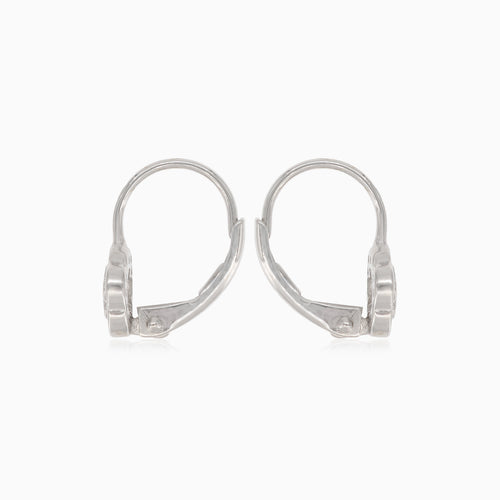 Malé stříbrné květinové náušnice