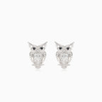 Boucles d’oreilles chouette en argent