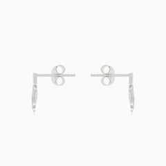 Stříbrná náušnice velrybí ploutev