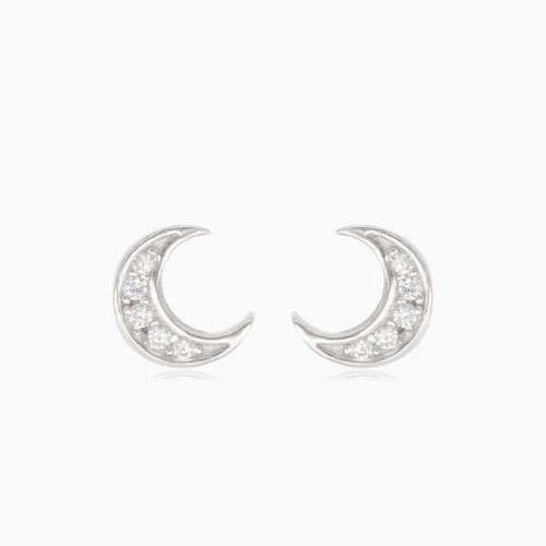 Stříbrné náušnice s motivem měsíce
