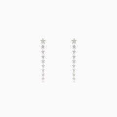Stříbrné náušnice s visací hvězdou