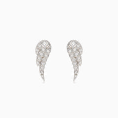 Stříbrné náušnice křídlo anděla