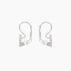 Ohrringe aus Weißgold mit Achat-Tropfen