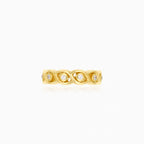 Goldener Damen-Earcuff mit Zirkonia-Akzent