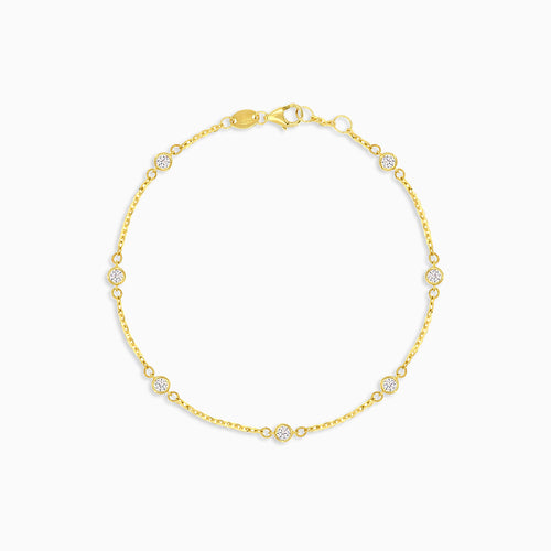 Bracelet femme élégant avec zircon cubique