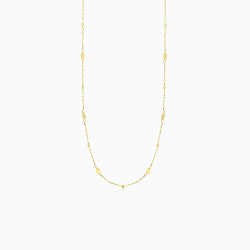 Elegantní minimalistický náhrdelník ze 14kt zlata