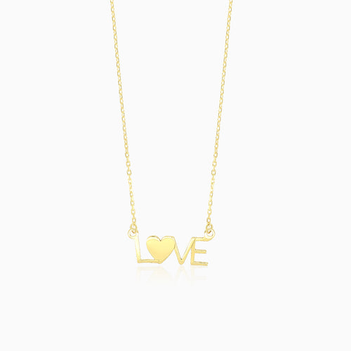 Collier en or au design "Love"
