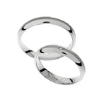 Alliance élégante en or blanc