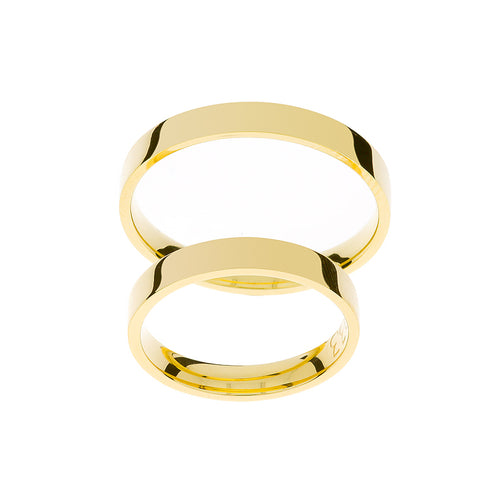 Anillo de boda fino de 3 mm en oro amarillo