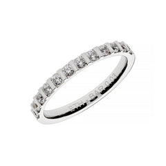 Halber Eternity-Ring für Damen aus Weißgold