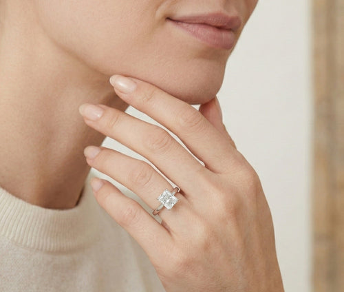 Princess prsten bílé zlato