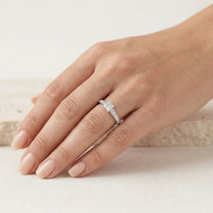 Princess diamantový zásnubní prsten