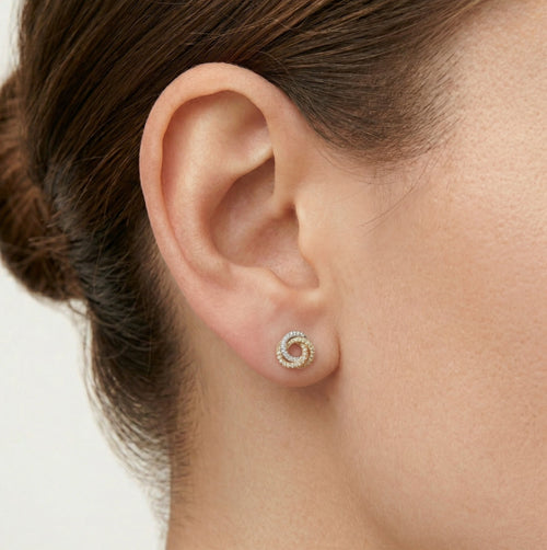 Multicolor diamond radiance stud earrings