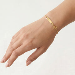 Plattenkettenarmband mit Ruder