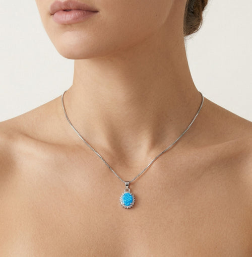 Königlicher blauer Opal-Anhänger