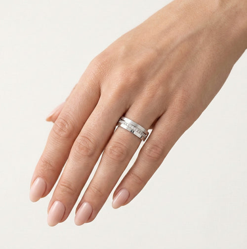 Alliances en or blanc avec ou sans pierres