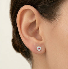 Pendientes de diseño floral chic