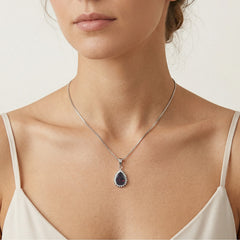 Colgante real de ópalo negro