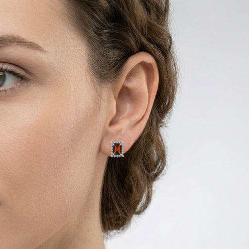 Klassische Silberohrringe