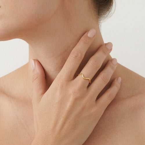 Bague vague en or