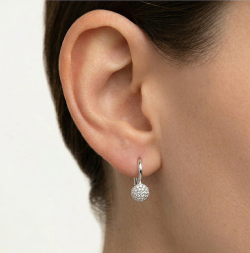 Boucles d’oreilles boule en diamant