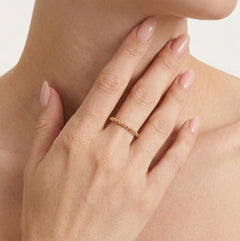 Bague effervescente en or rose