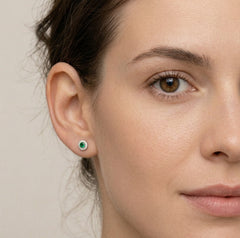 Zelené barokní náušnice