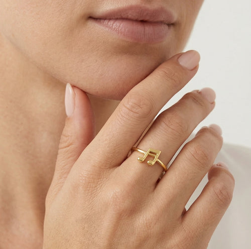 Zlatý prsten s hudební notou