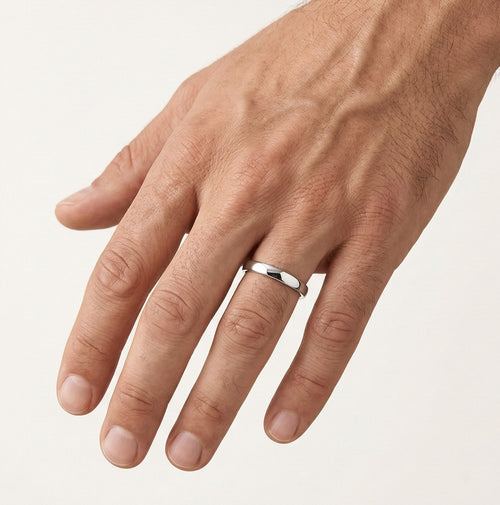 Tenké elegantní prsteny z bílého zlata